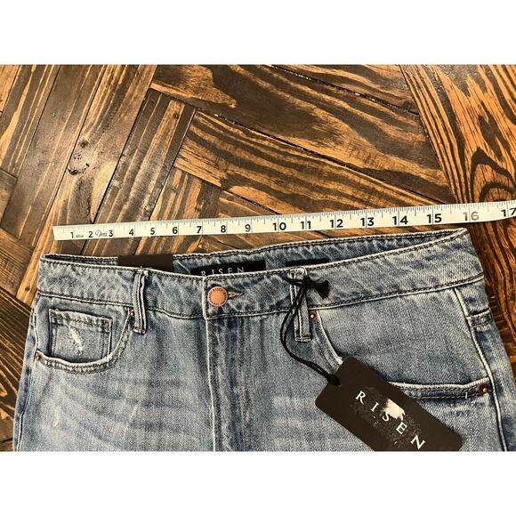 Distressed Gray Straight Leg Jeans - Picture 5 of 15